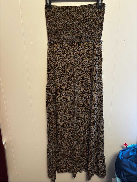 Forever 21 Dresses & Skirts - Forever 21 Leopard Print Strapless Maxi dress - Brown & Black